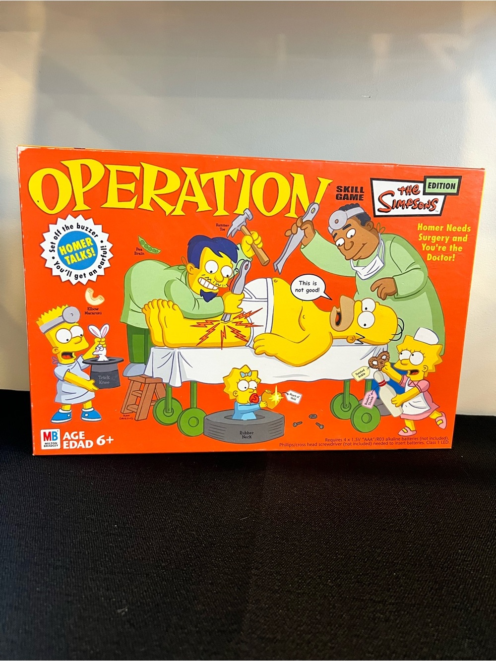The Simpsons Operation Board Game Complete Tested Working Milton Bradley